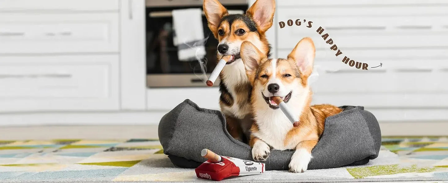 Dog Cigarette pack toy
