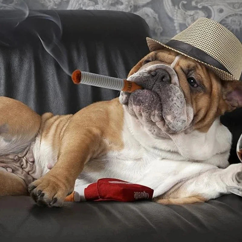 Dog Cigarette pack toy