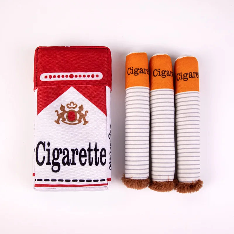Dog Cigarette pack toy