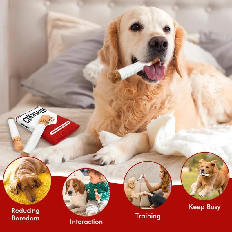 Dog Cigarette pack toy