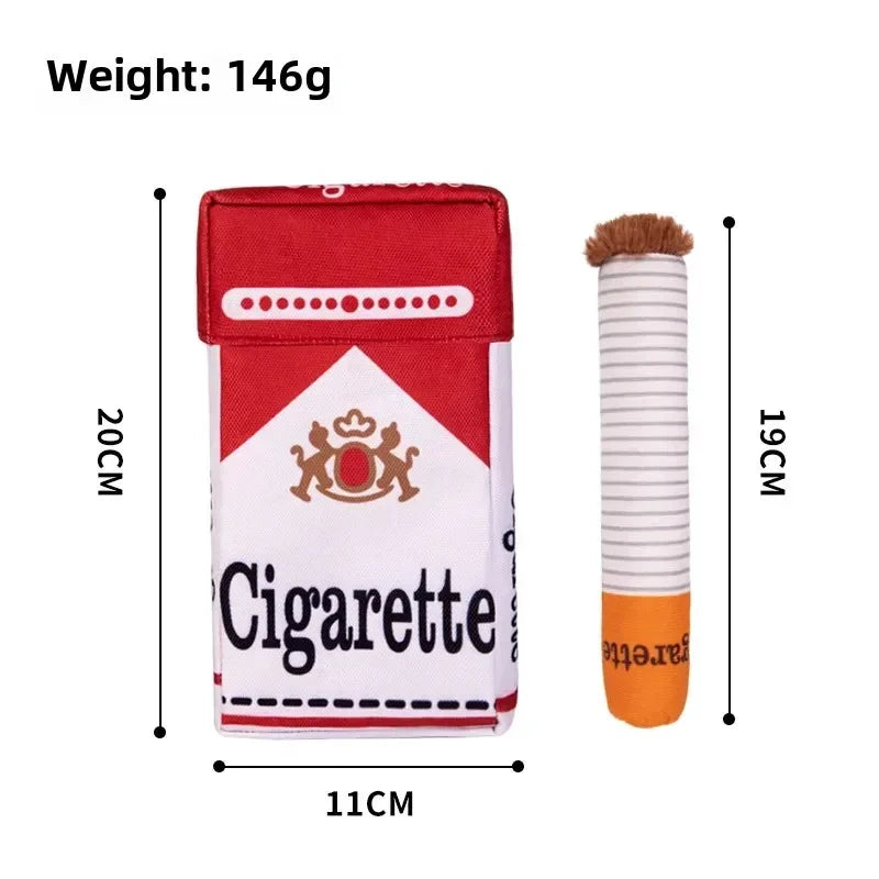 Dog Cigarette pack toy