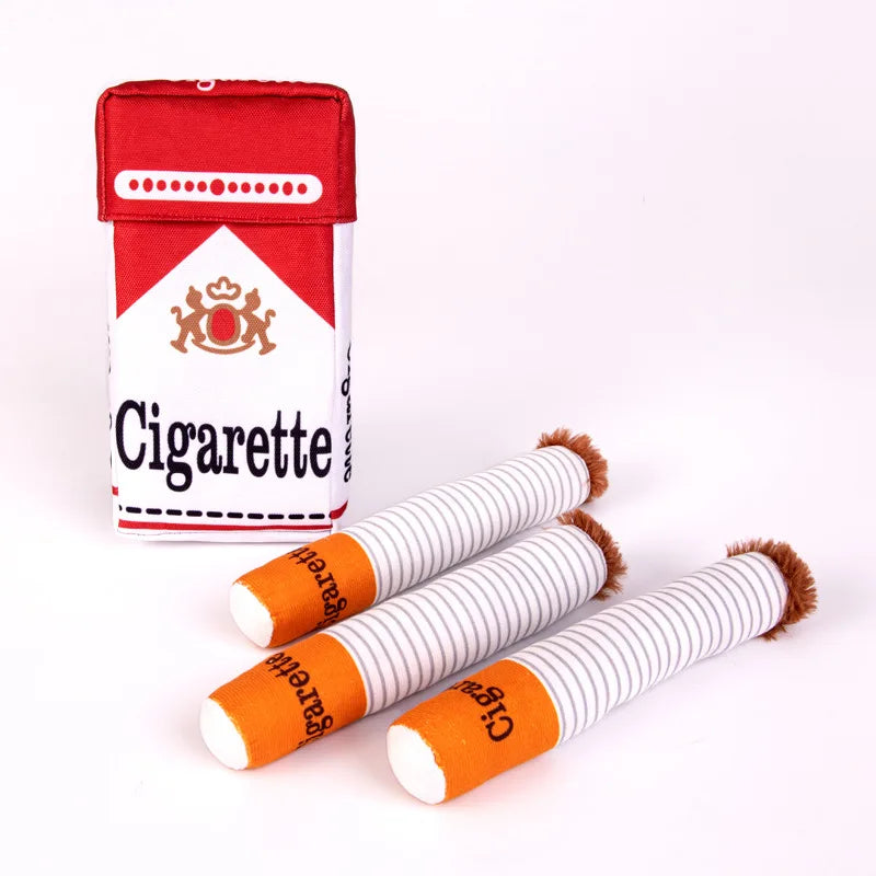 Dog Cigarette pack toy