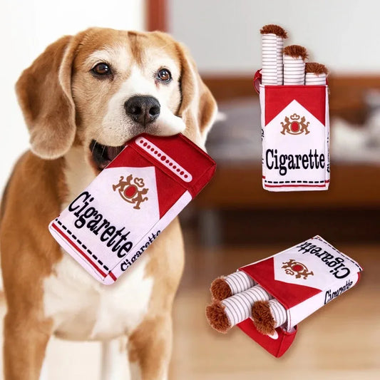 Dog Cigarette pack toy