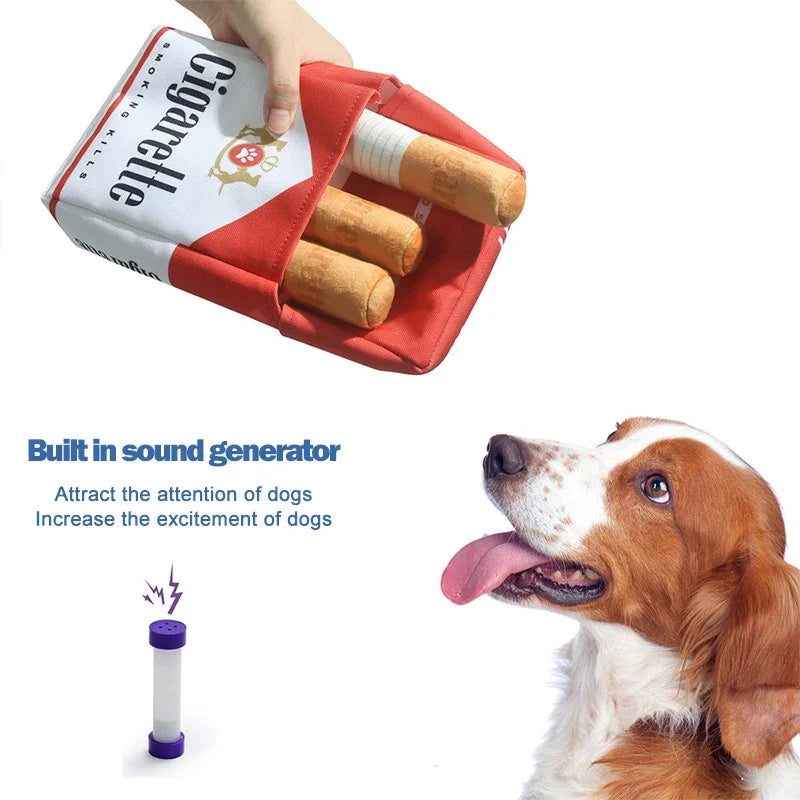 Dog Cigarette pack toy